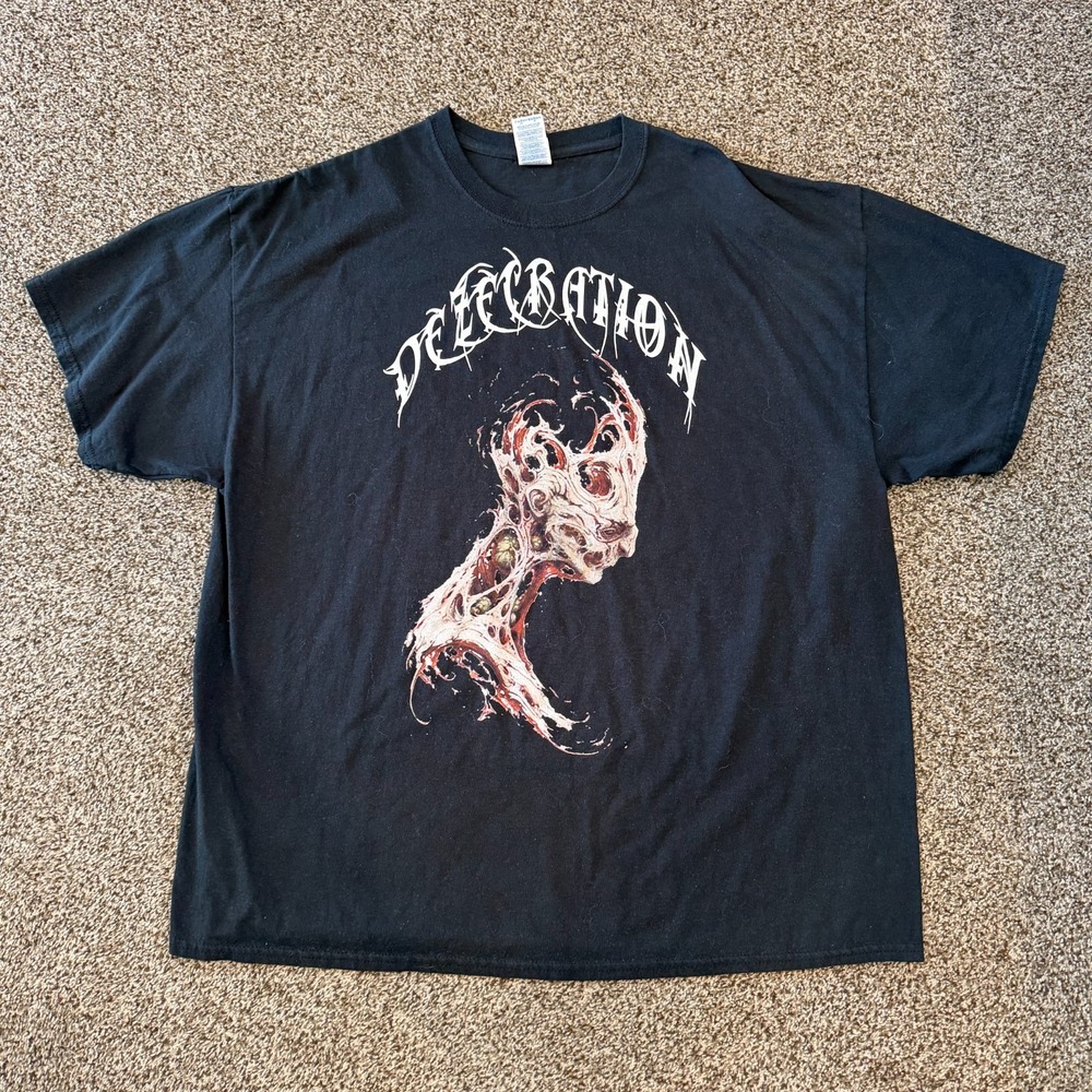 Desecration Band Merch T-Shirt Men's 2XL Death Metal Music Hardcore Tour